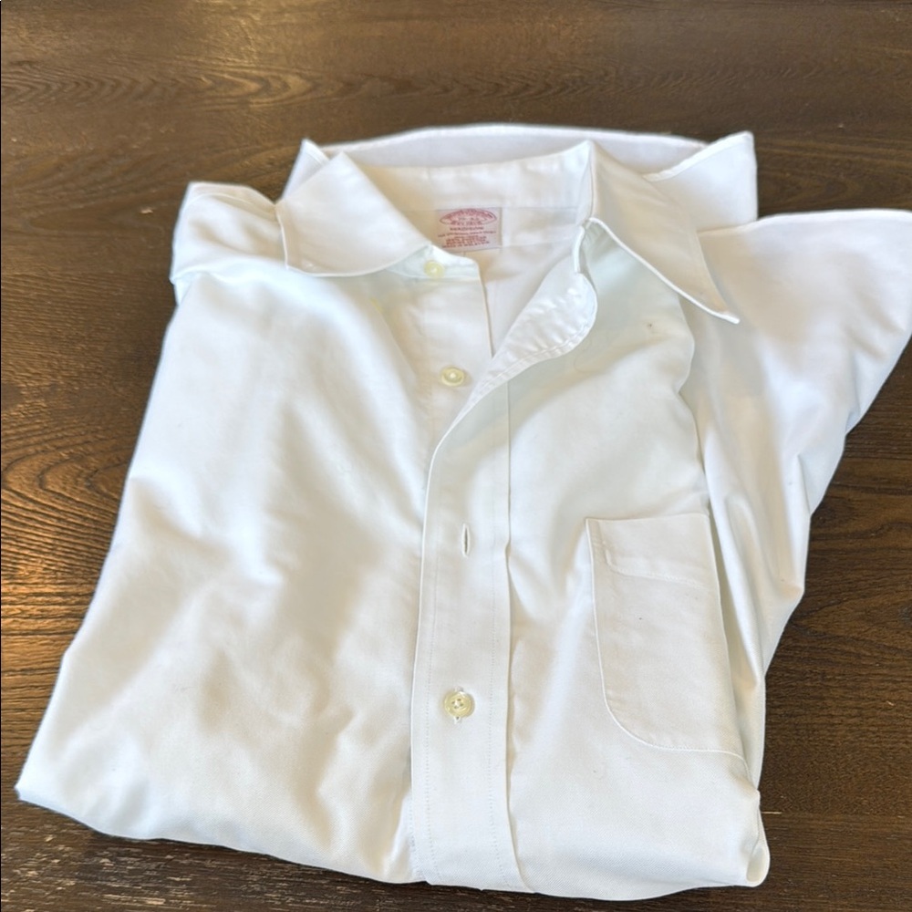 Brooks Brothers White Dress Shirt Timeless Sophistication